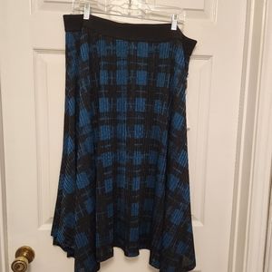 NWT Calvin Klein Black & Blue Skirt